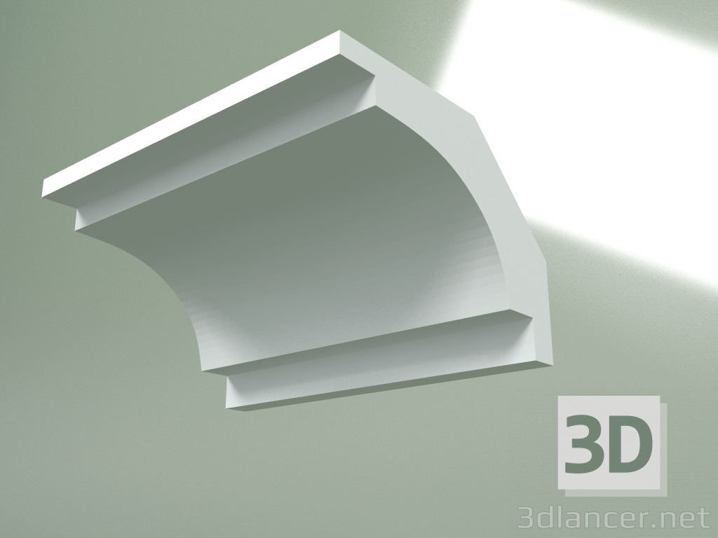 3D modeli Alçı korniş (tavan kaidesi) KT253 - önizleme