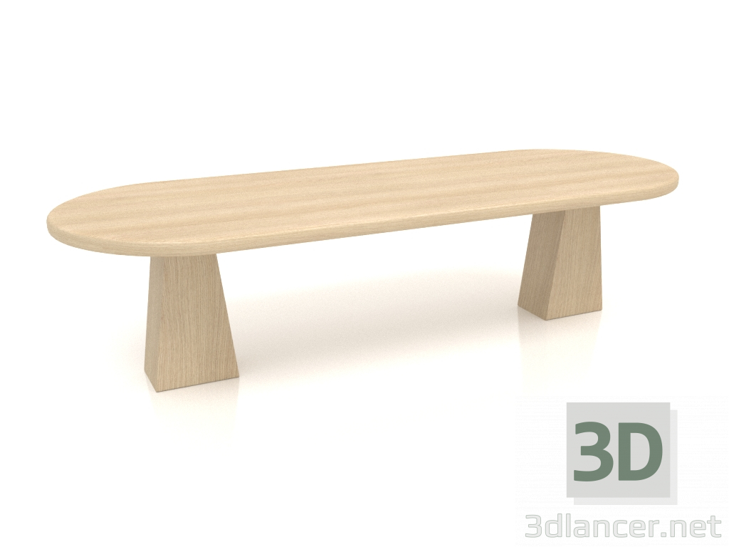 3 डी मॉडल बेंच वीके 05 (1400x500x350, लकड़ी सफेद) - पूर्वावलोकन