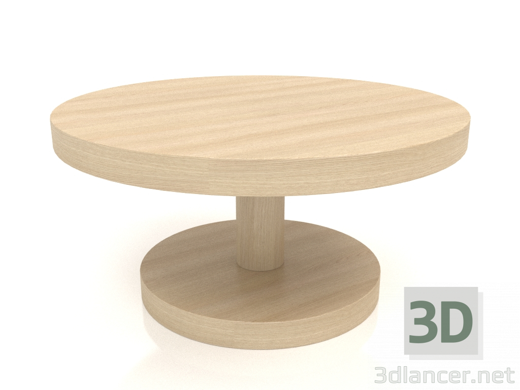 3 डी मॉडल कॉफी टेबल जेटी 022 (डी = 700x350, लकड़ी सफेद) - पूर्वावलोकन