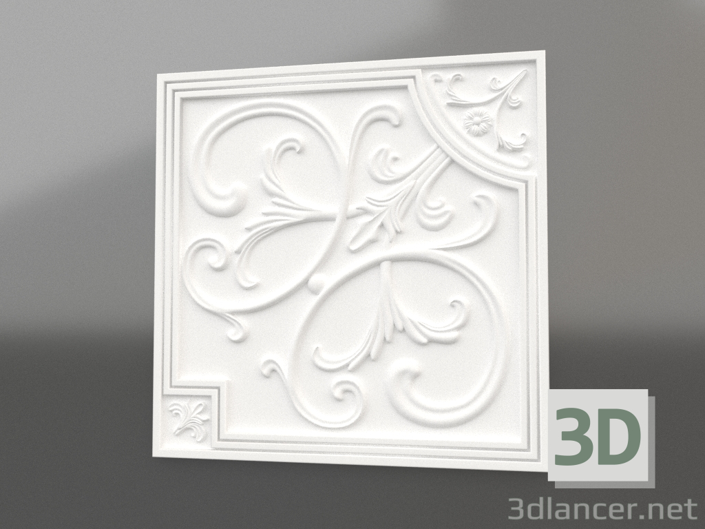3D modeli 3 boyutlu panel C-03 - önizleme