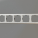3D Modell Rahmen für 5 Pfosten Stream (silber) - Vorschau