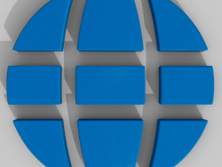 logotipo de internet de la tierra