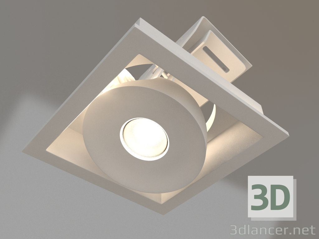 modello 3D Lampada CL-SIMPLE-S80x80-9W Warm3000 (WH, 45°) - anteprima