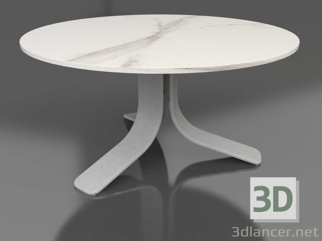 modello 3D Tavolino Ø80 (grigio agata, DEKTON Aura) - anteprima