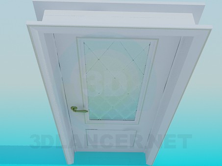 3d модель Дверь со стеклом – превью 3d модель Дверь со стеклом – превью