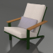 3d model Club lounge chair (Bottle green) - preview