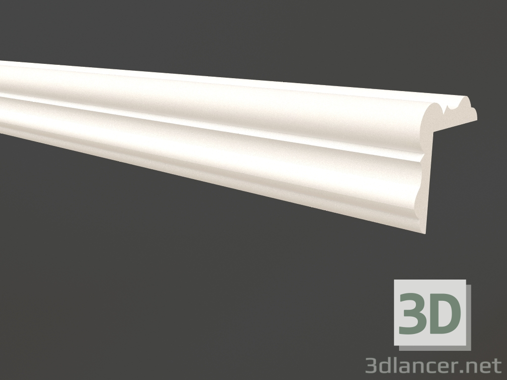 3d model Corner gypsum molding LGU 003 (40x40) - preview