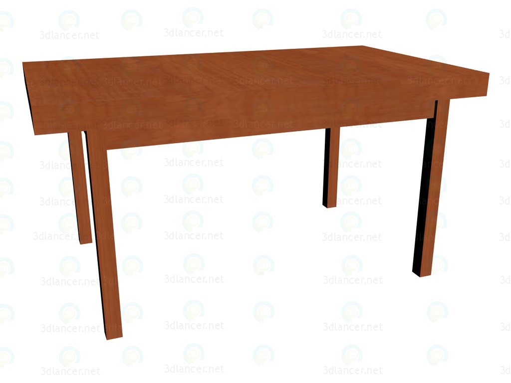 3d model Folding table (folded) - preview