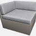 modello 3D Componente angolo modulo divano 55200 55250 - anteprima