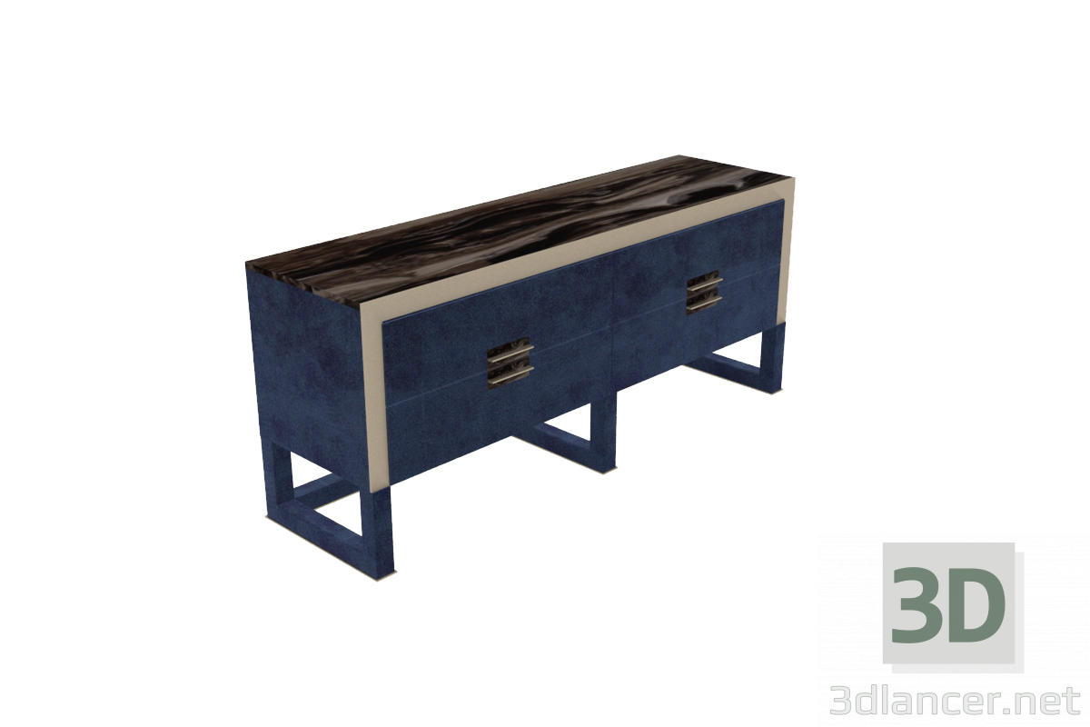3d model Chest Longhi Orwell - preview 3d model Chest Longhi Orwell - preview