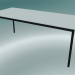 3d model Rectangular table Base 190x80 cm (White, Black) - preview