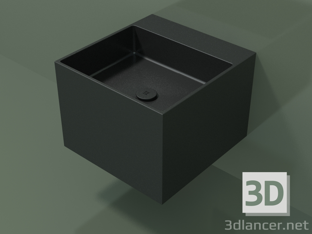 modèle 3D Lavabo suspendu (02UN22302, Deep Nocturne C38, L 48, P 50, H 36 cm) - preview