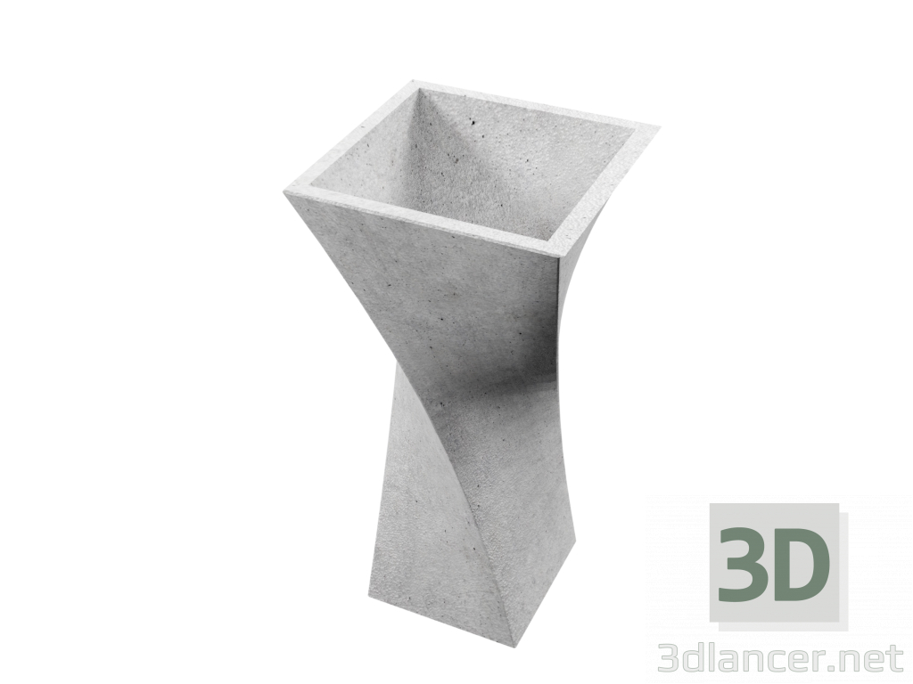 modèle 3D Vase tournant - preview