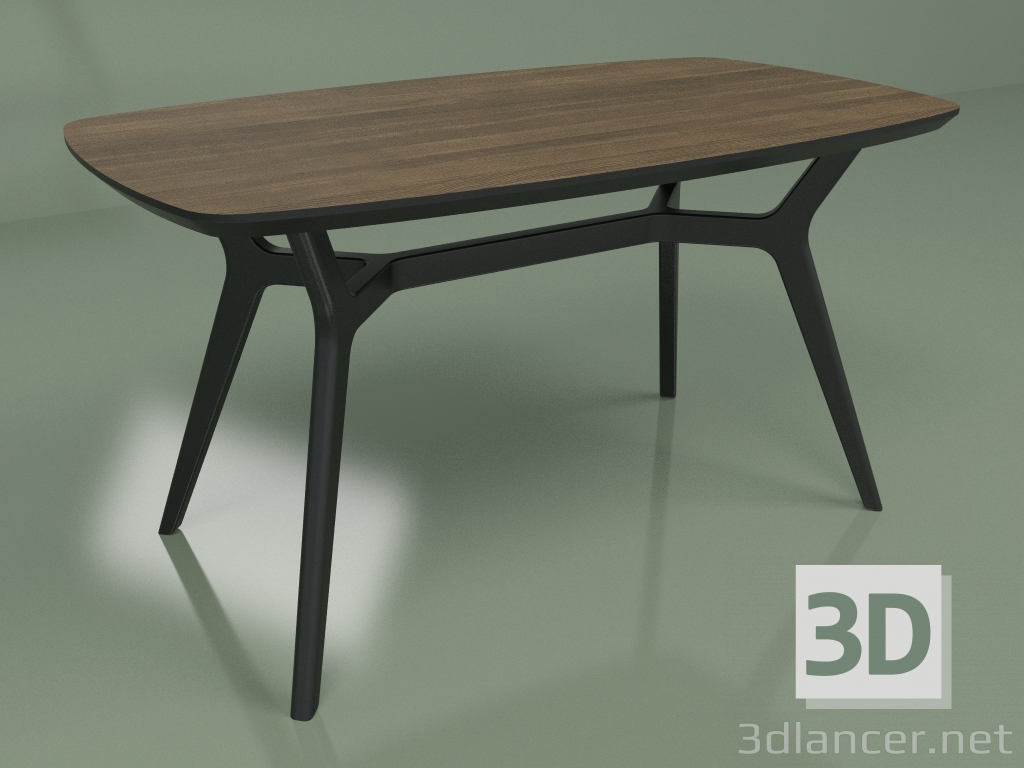 modello 3D Tavolo da pranzo Johann Noce (1400x800) - anteprima