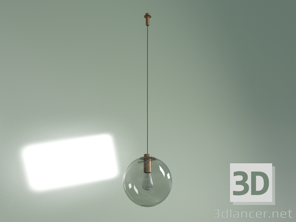 modello 3D Lampada a sospensione Selene diametro 30 (oro rosa) - anteprima