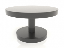 कॉफी टेबल जेटी 022 (डी = 600x350, काला प्लास्टिक रंग)