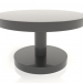 3 डी मॉडल कॉफी टेबल जेटी 022 (डी = 600x350, काला प्लास्टिक रंग) - पूर्वावलोकन