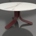 3d model Coffee table Ø80 (Wine red, DEKTON Aura) - preview