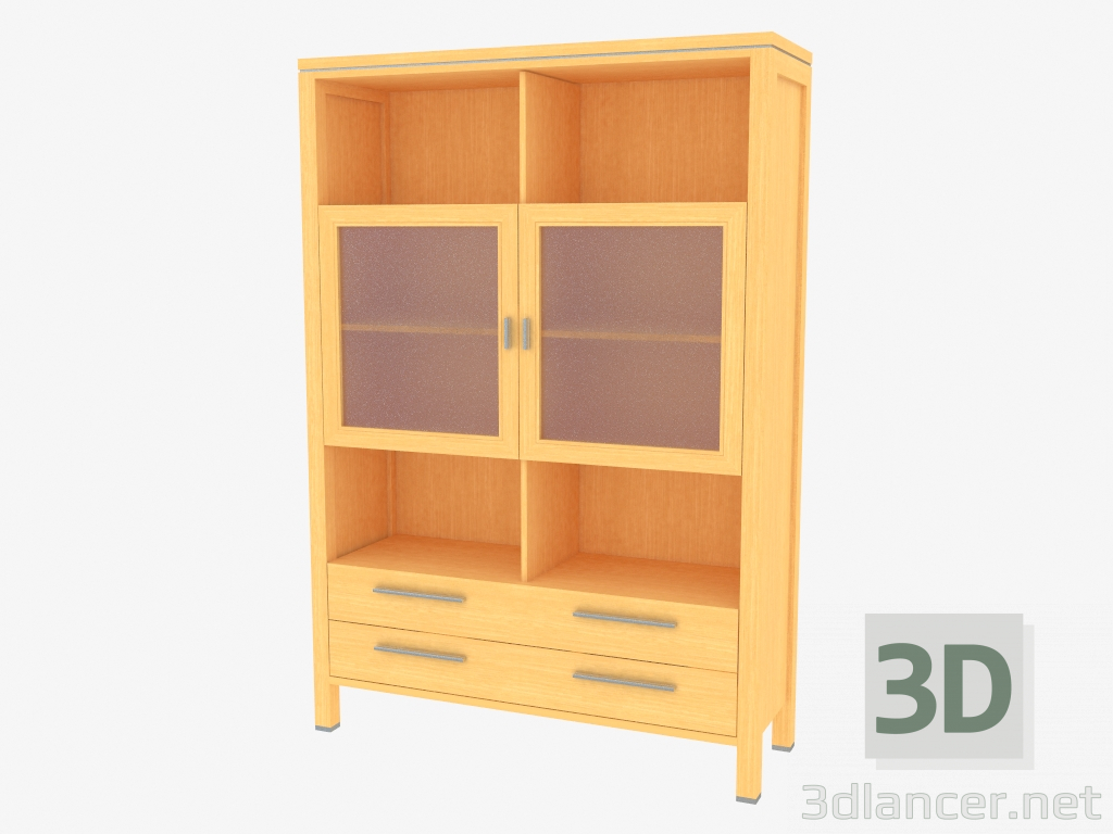 3d модель Элемент мебельной стенки (7236-45) – превью