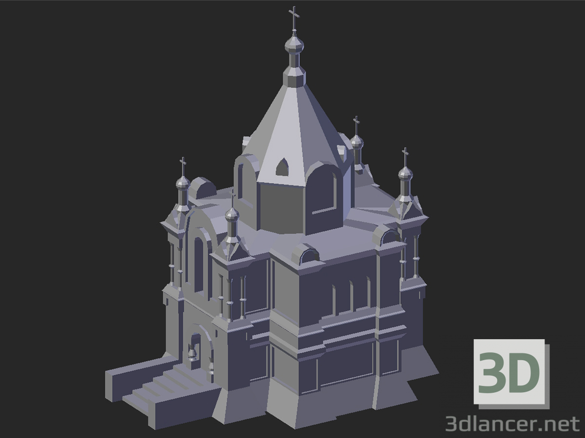 3D Modell Suzdal. Mihaly Alexander-Newski-Kirche - Vorschau