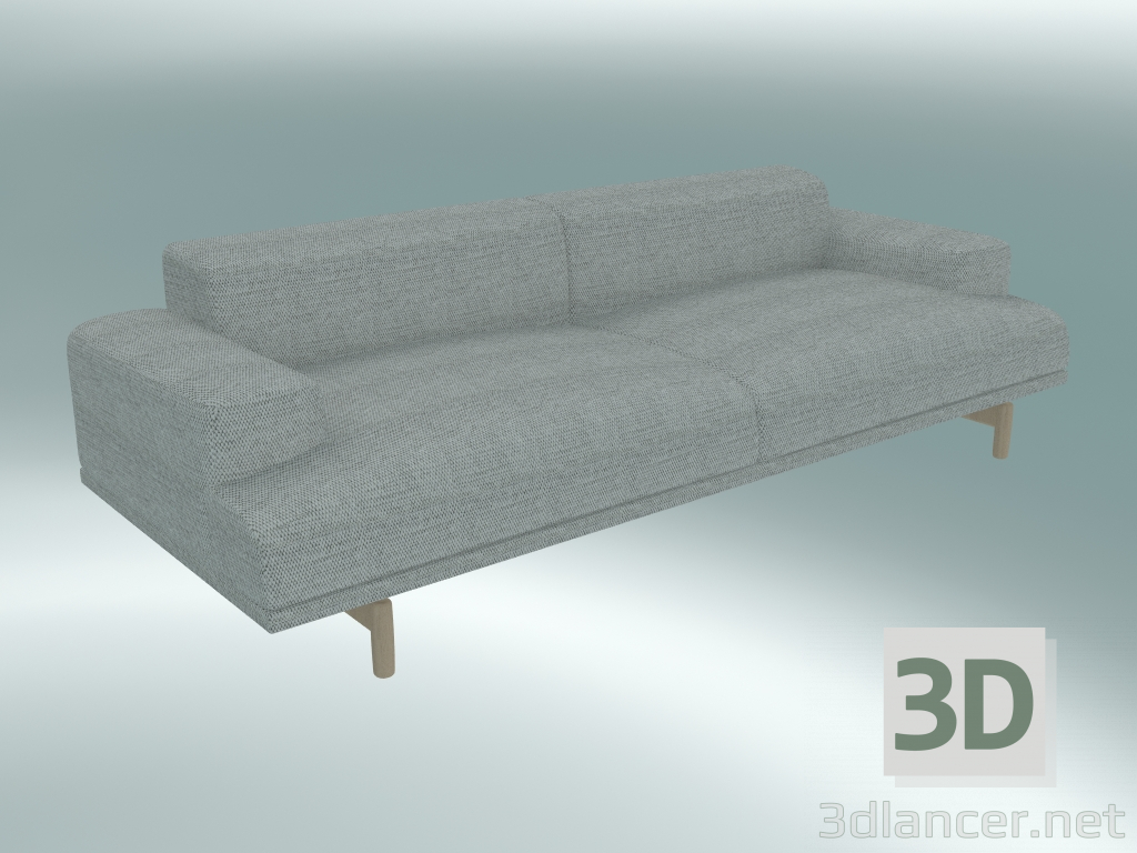 Modelo 3d Composição de sofá triplo (Vancouver 14) - preview