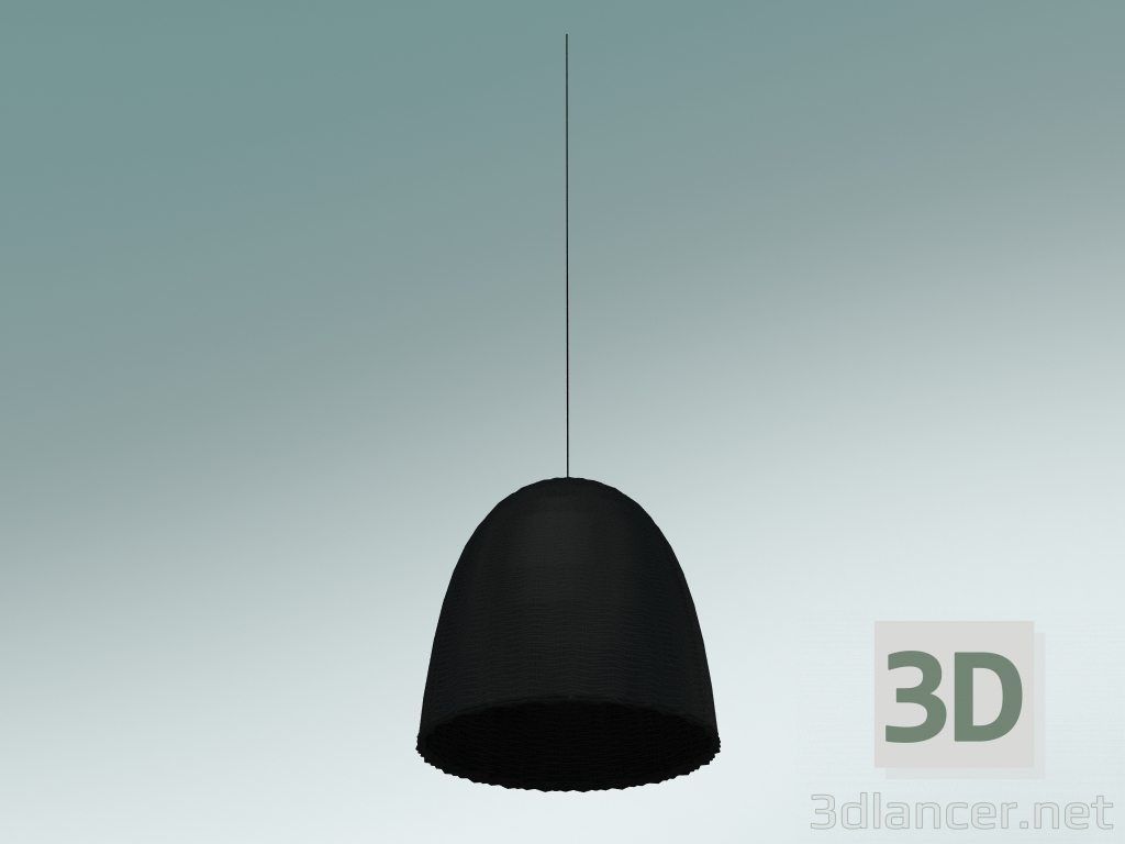 3d model Pendant lamp (Bell 95, Glossy Black) - preview