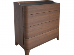 Junius chest of drawers in solid walnut, LA REDOUTE INTERIEURS