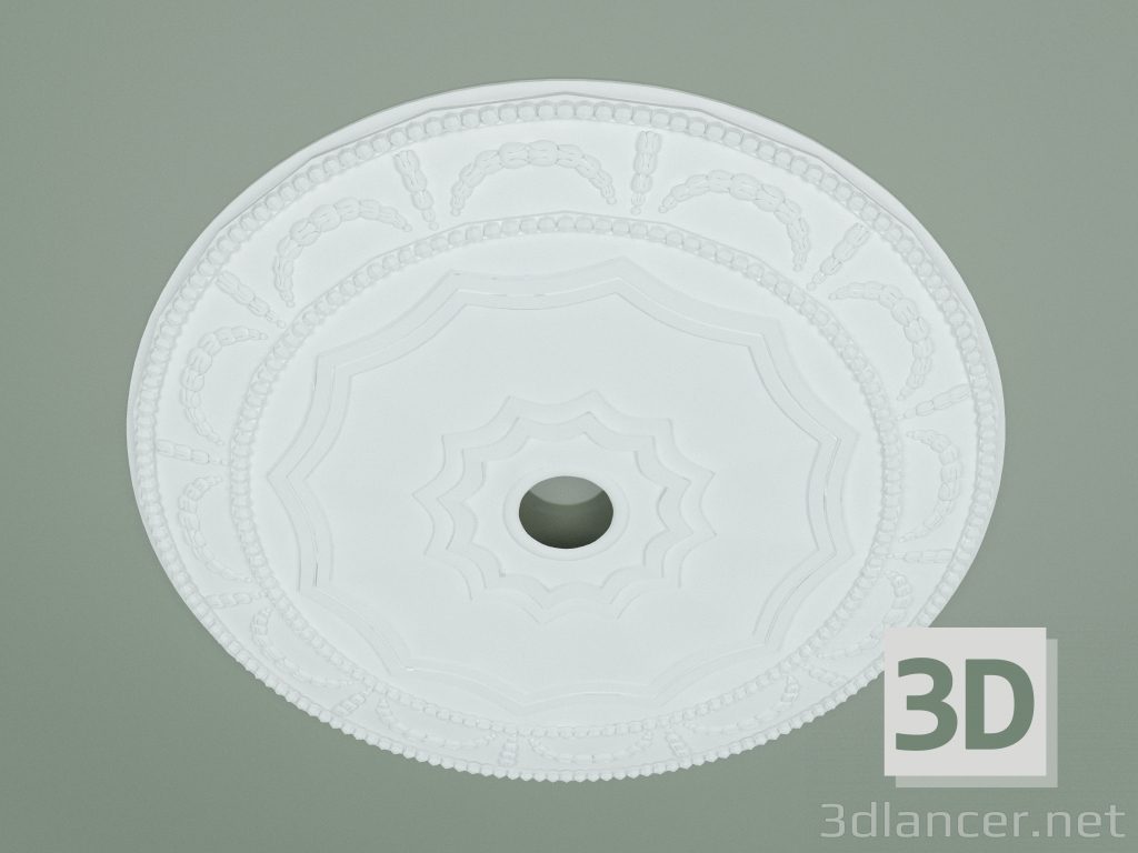 3d model Rosette with ornament RW030 - preview