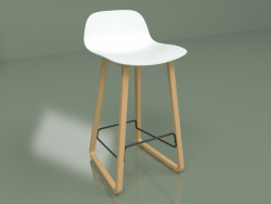 Барний стілець Catina дерев'яний (білий)