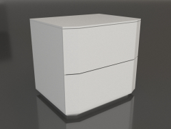 Bedside cabinet Aragon (2 drawers, white)