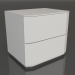 3D Modell Nachttisch Aragon (2 Schubladen, weiß) - Vorschau