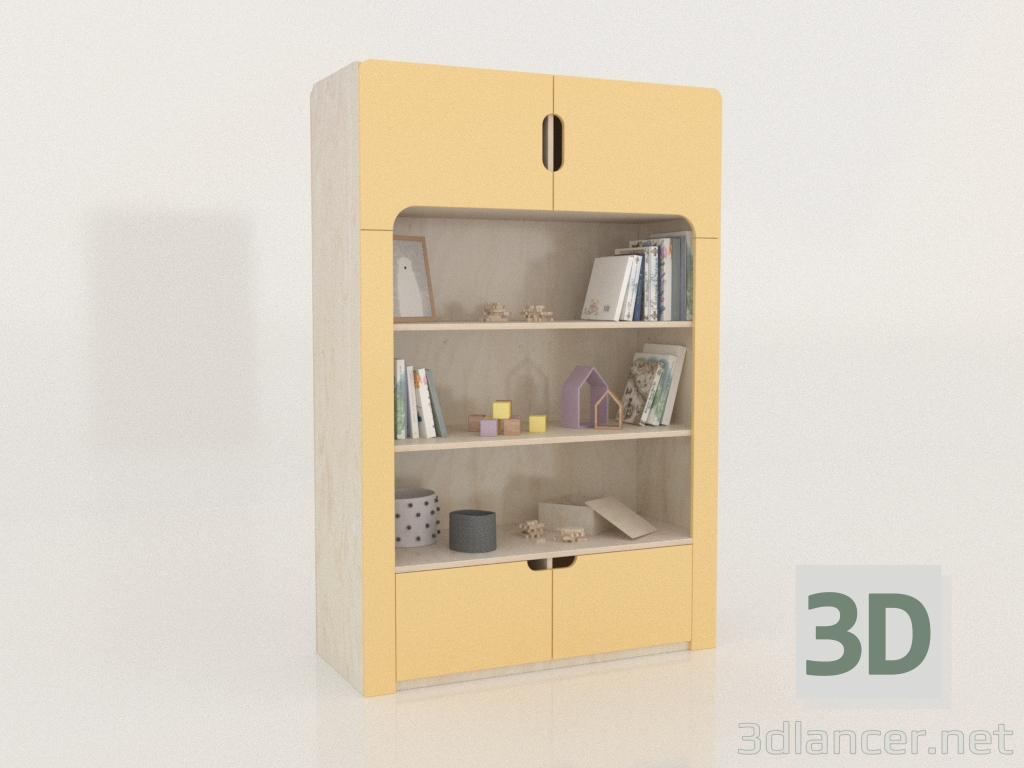 3 डी मॉडल बुककेस मोड जे (केएसडीजेएए) - पूर्वावलोकन