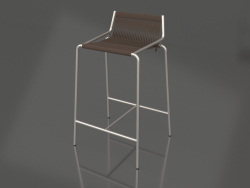 Semi-bar chair Noel H67 (Steel Base, Wool Flag Halyard Dark Grey)