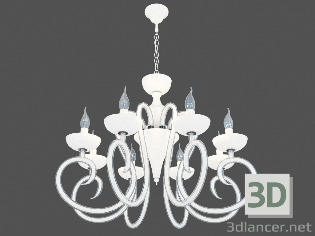 3D Modell Leuchte (Kronleuchter) Zefiro (3932 8) - Vorschau