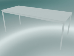Rechteckiger Tischfuß 190x80 cm (Weiß)
