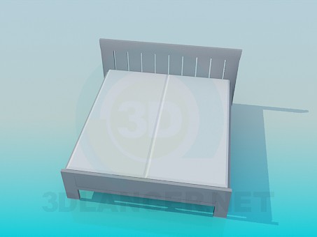 modelo 3D Cama de matrimonio - escuchar modelo 3D Cama de matrimonio - escuchar