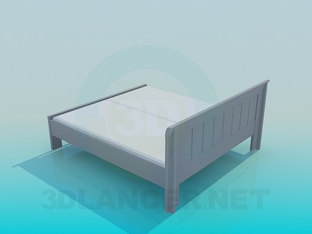 modelo 3D Cama de matrimonio - escuchar modelo 3D Cama de matrimonio - escuchar