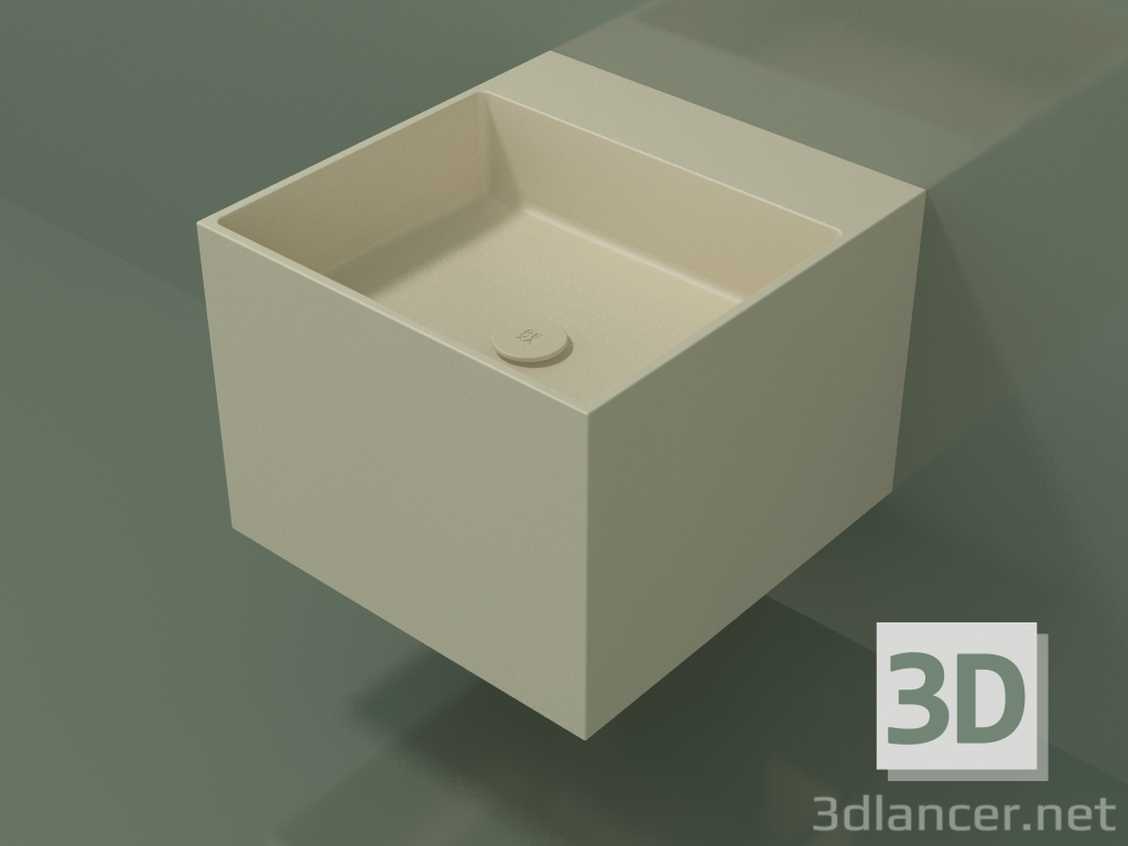 3D Modell Wandwaschbecken (02UN22302, Knochen C39, L 48, P 50, H 36 cm) - Vorschau