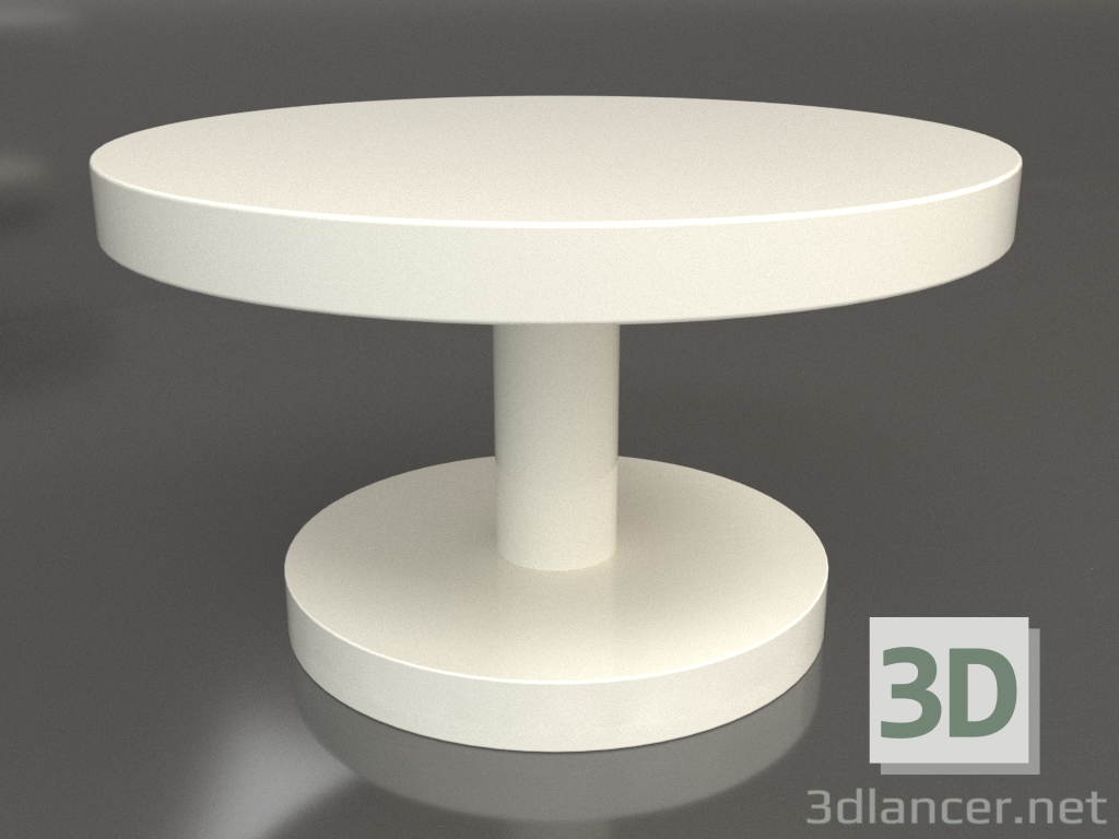 3 डी मॉडल कॉफी टेबल जेटी 022 (डी = 600x350, सफेद प्लास्टिक रंग) - पूर्वावलोकन