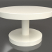 3 डी मॉडल कॉफी टेबल जेटी 022 (डी = 600x350, सफेद प्लास्टिक रंग) - पूर्वावलोकन
