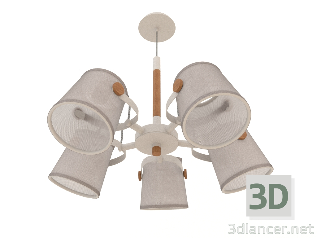 3d model Hanging chandelier (5460) - preview