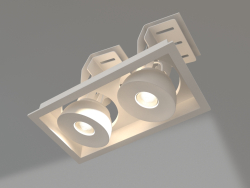 Світильник CL-SIMPLE-S148x80-2x9W Warm3000 (WH, 45 deg)