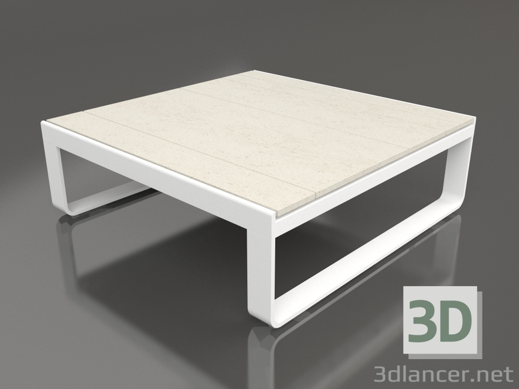3d model Coffee table 90 (DEKTON Danae, White) - preview