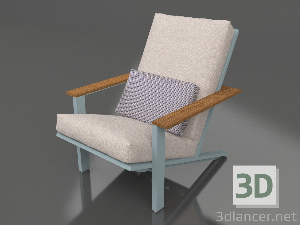 3d модель Клубне крісло для відпочинку (Blue grey) – превью