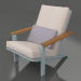 3D modeli Rahatlama için kulüp sandalyesi (Mavi gri) - önizleme