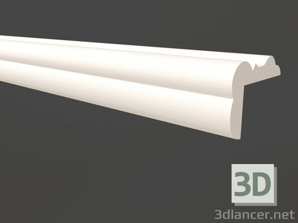 Modelo 3d Moldura de canto em gesso LGU 004 (40x29) - preview