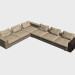 3d model Sofa Infiniti LUX (corner, with shelves, 450h350) - preview