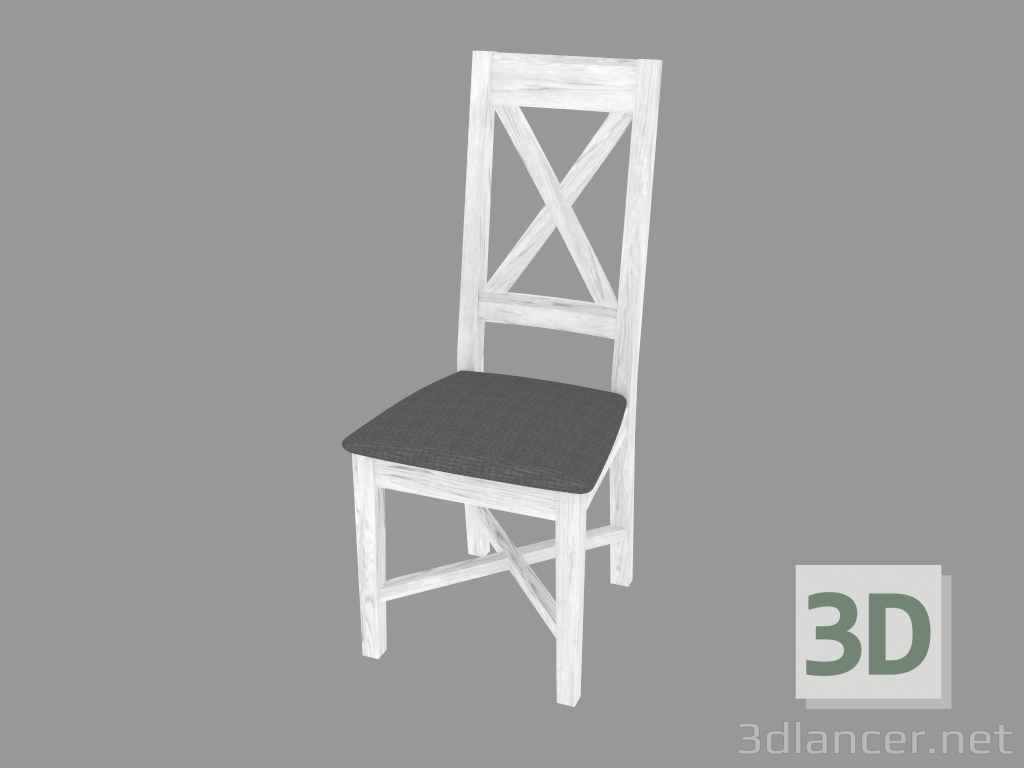 modèle 3D Chaise rembourrée (PRO.110.XX 44x105x39cm) - preview