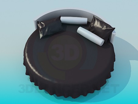 modelo 3D La cama redonda - escuchar modelo 3D La cama redonda - escuchar