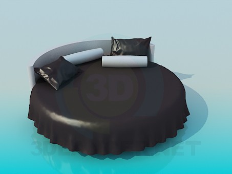 modelo 3D La cama redonda - escuchar modelo 3D La cama redonda - escuchar